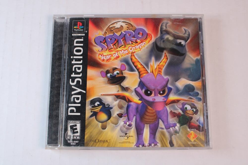 Spyro Year of the Dragon (Sony Playstation 1, PS1) Case, Artwork & Manual ONLY
